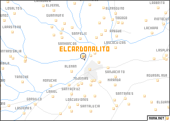 map of El Cardonalito