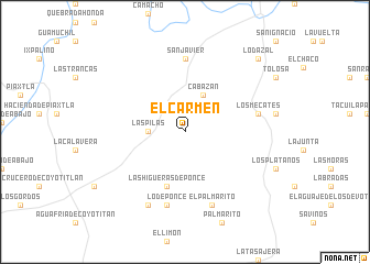 map of El Carmen