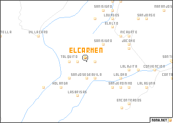 map of El Carmen