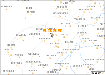 map of El Carmen