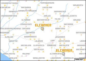 map of El Carmen