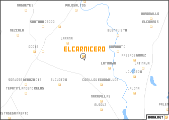 map of El Carnicero