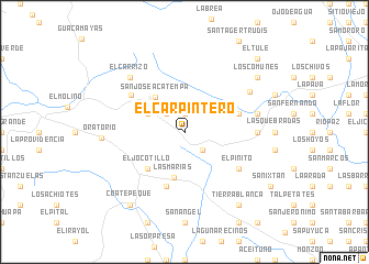 map of El Carpintero