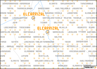 map of El Carrizal