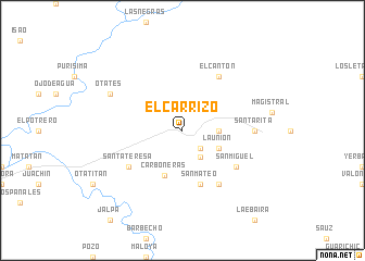 map of El Carrizo