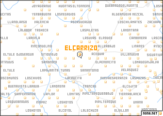 map of El Carrizo