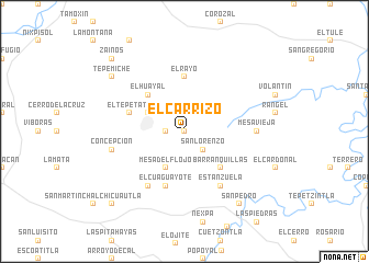 map of El Carrizo