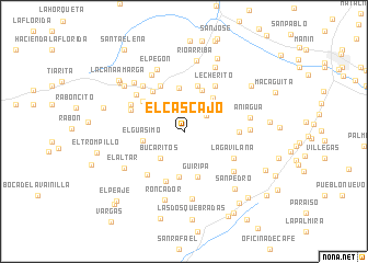 map of El Cascajo