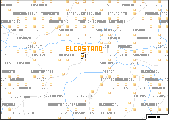 map of El Castaño