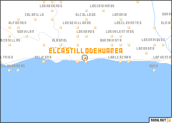 map of El Castillo de Huarea