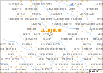 map of El Catalán