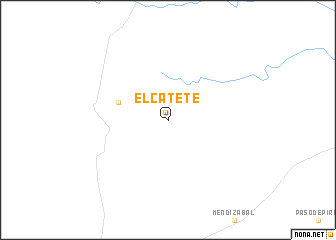 map of El Catete
