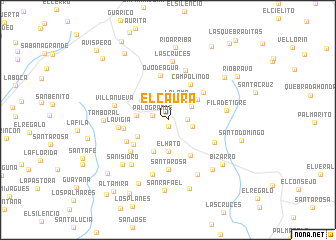 map of El Caura