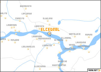 map of El Cedral