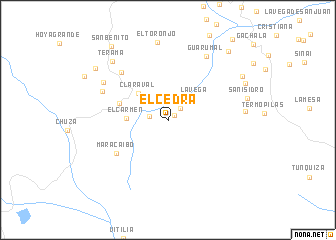 map of El Cedra