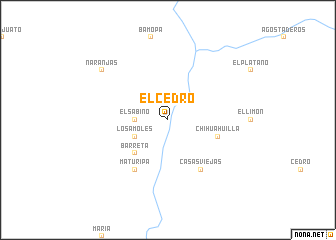 map of El Cedro