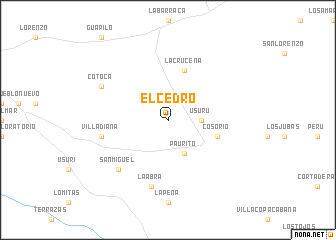 map of El Cedro