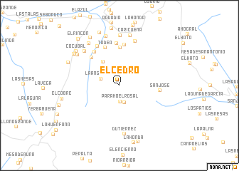 map of El Cedro