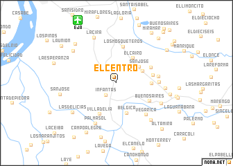 map of El Centro