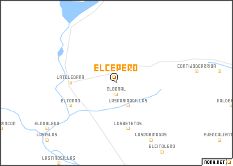 map of El Cepero