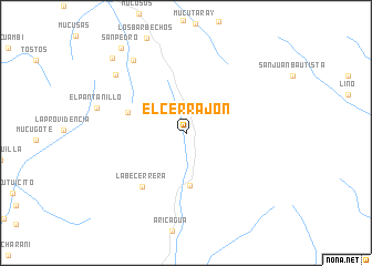 map of El Cerrajón