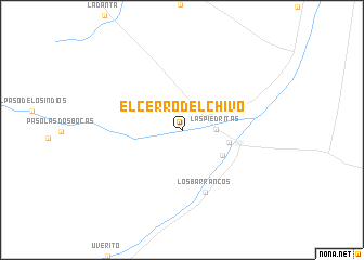 map of El Cerro Del Chivo