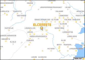 map of El Cerrote