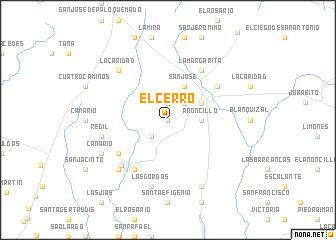 map of El Cerro