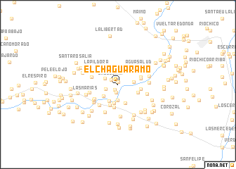 map of El Chaguaramo