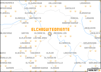 map of El Chagüite Oriente