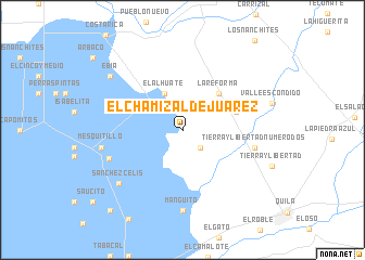 map of El Chamizal de Juárez