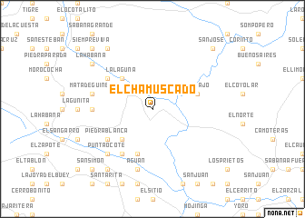 map of El Chamuscado