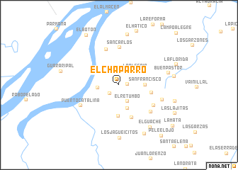 map of El Chaparro