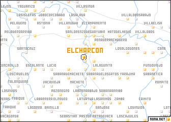 map of El Charcón