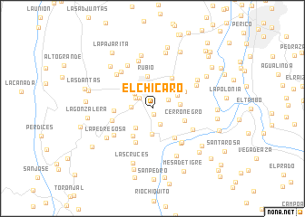 map of El Chícaro
