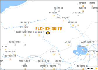map of El Chichigüite