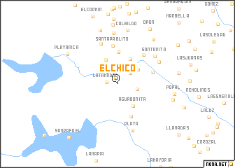 map of El Chico