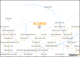 map of El Chico