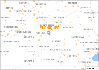 map of El Chiqueo