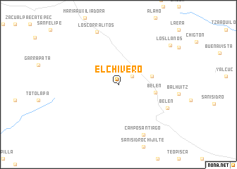 map of El Chivero