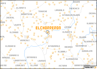 map of El Chorrerón