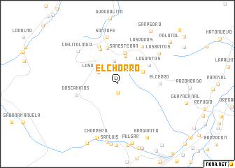 map of El Chorro