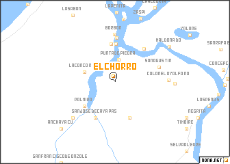 map of El Chorro