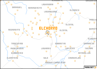 map of El Chorro