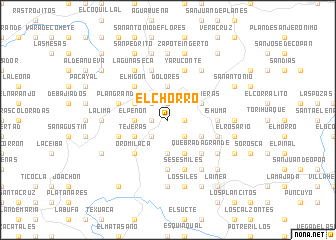 map of El Chorro