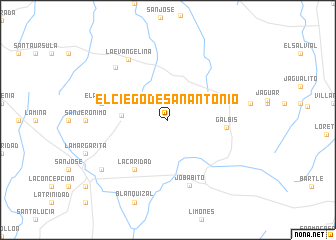 map of El Ciego de San Antonio