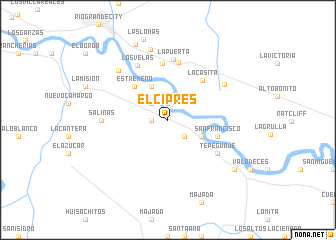 map of El Ciprés