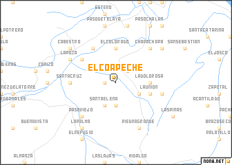 map of El Coapeche