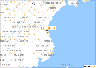 map of El Coco