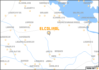 map of El Colimal